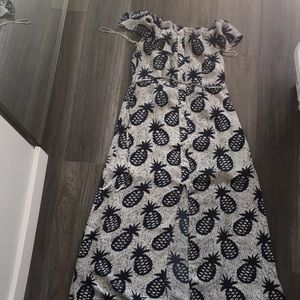 Off the shoulder dress, ankle length